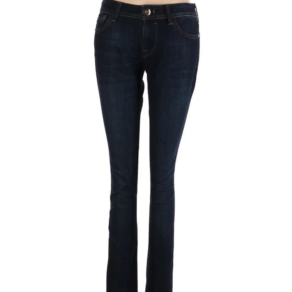 DL1961 Sz 27 Women's Blue Dark Wash Amanda skinny stretch jeans